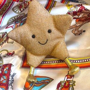 Jellycat Sparkly Gold Star Plush - RARE!